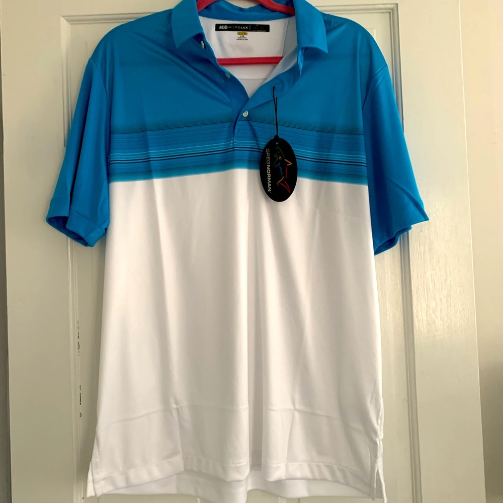 ML75 Microlux, Greg Norman Men’s Golf Shirt, Large, New With Tags